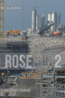 VENEZIA 1/2/11 - LAVORI IN CORSO ALLA BOCCA DI PORTO DI CHIOGGIA ©Graziano Arici/Rosebud2 CONSORZIO VENEZIA NUOVA