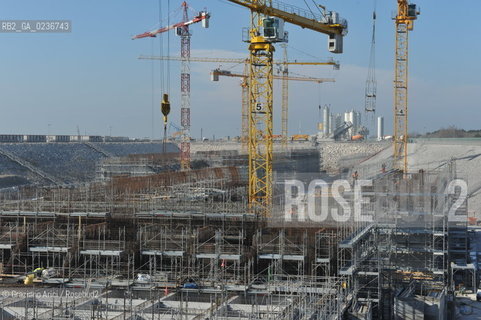 VENEZIA 1/2/11 - LAVORI IN CORSO ALLA BOCCA DI PORTO DI CHIOGGIA ©Graziano Arici/Rosebud2 CONSORZIO VENEZIA NUOVA