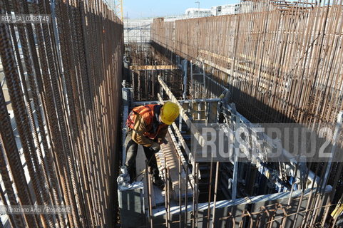 VENEZIA 1/2/11 - LAVORI IN CORSO ALLA BOCCA DI PORTO DI CHIOGGIA ©Graziano Arici/Rosebud2 CONSORZIO VENEZIA NUOVA