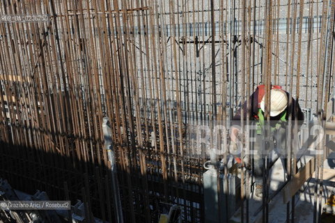 VENEZIA 1/2/11 - LAVORI IN CORSO ALLA BOCCA DI PORTO DI CHIOGGIA ©Graziano Arici/Rosebud2 CONSORZIO VENEZIA NUOVA