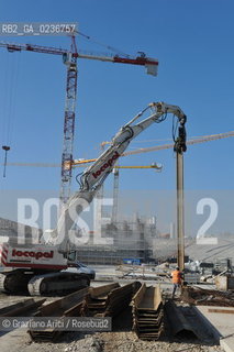 VENEZIA 1/2/11 - LAVORI IN CORSO ALLA BOCCA DI PORTO DI CHIOGGIA ©Graziano Arici/Rosebud2 CONSORZIO VENEZIA NUOVA