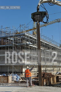 VENEZIA 1/2/11 - LAVORI IN CORSO ALLA BOCCA DI PORTO DI CHIOGGIA ©Graziano Arici/Rosebud2 CONSORZIO VENEZIA NUOVA