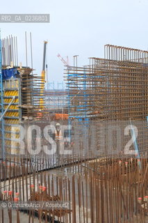 VENEZIA 15/12/10 - LAVORI ALLA BOCCA DI PORTO DI MALAMOCCO SICUREZZA  ©Graziano Arici/Rosebud2  CONSORZIO VENEZIA NUOVA