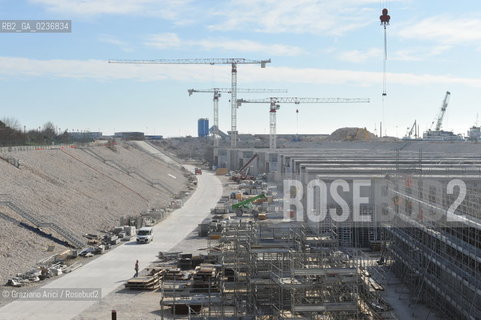 VENEZIA 3/2/11 - LAVORI IN CORSO ALLA BOCCA DI PORTO DI LIDO LATO TREPORTI ©Graziano Arici/Rosebud2 CONSORZIO VENEZIA NUOVA