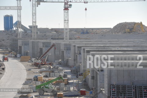 VENEZIA 3/2/11 - LAVORI IN CORSO ALLA BOCCA DI PORTO DI LIDO LATO TREPORTI ©Graziano Arici/Rosebud2 CONSORZIO VENEZIA NUOVA