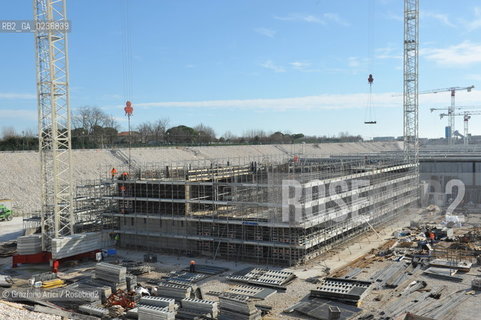 VENEZIA 3/2/11 - LAVORI IN CORSO ALLA BOCCA DI PORTO DI LIDO LATO TREPORTI ©Graziano Arici/Rosebud2 CONSORZIO VENEZIA NUOVA