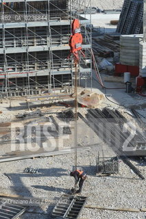 VENEZIA 3/2/11 - LAVORI IN CORSO ALLA BOCCA DI PORTO DI LIDO LATO TREPORTI ©Graziano Arici/Rosebud2 CONSORZIO VENEZIA NUOVA