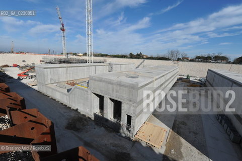 VENEZIA 3/2/11 - LAVORI IN CORSO ALLA BOCCA DI PORTO DI LIDO LATO TREPORTI ©Graziano Arici/Rosebud2 CONSORZIO VENEZIA NUOVA