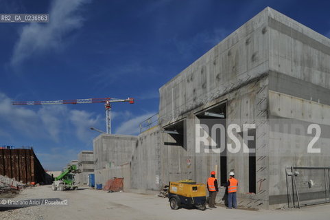 VENEZIA 3/2/11 - LAVORI IN CORSO ALLA BOCCA DI PORTO DI LIDO LATO TREPORTI ©Graziano Arici/Rosebud2 CONSORZIO VENEZIA NUOVA