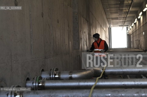 VENEZIA 3/2/11 - LAVORI IN CORSO ALLA BOCCA DI PORTO DI LIDO LATO TREPORTI ©Graziano Arici/Rosebud2 CONSORZIO VENEZIA NUOVA