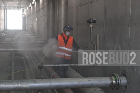 VENEZIA 3/2/11 - LAVORI IN CORSO ALLA BOCCA DI PORTO DI LIDO LATO TREPORTI ©Graziano Arici/Rosebud2 CONSORZIO VENEZIA NUOVA