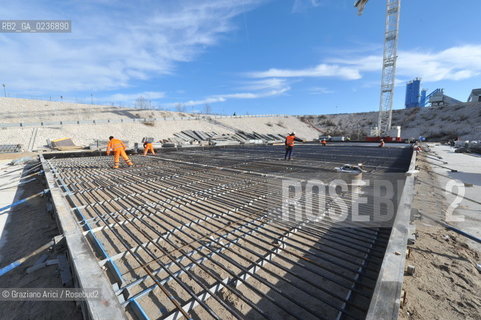 VENEZIA 3/2/11 - LAVORI IN CORSO ALLA BOCCA DI PORTO DI LIDO LATO TREPORTI ©Graziano Arici/Rosebud2 CONSORZIO VENEZIA NUOVA