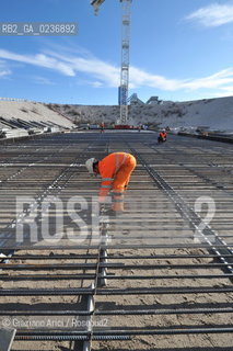 VENEZIA 3/2/11 - LAVORI IN CORSO ALLA BOCCA DI PORTO DI LIDO LATO TREPORTI ©Graziano Arici/Rosebud2 CONSORZIO VENEZIA NUOVA