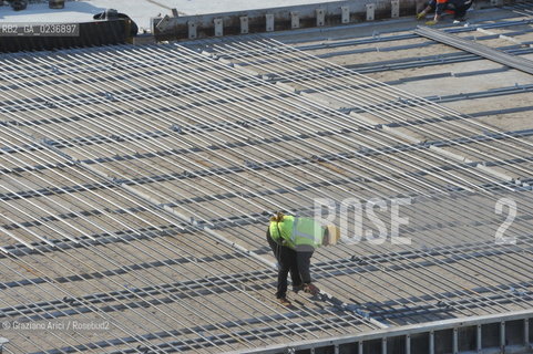 VENEZIA 3/2/11 - LAVORI IN CORSO ALLA BOCCA DI PORTO DI LIDO LATO TREPORTI ©Graziano Arici/Rosebud2 CONSORZIO VENEZIA NUOVA