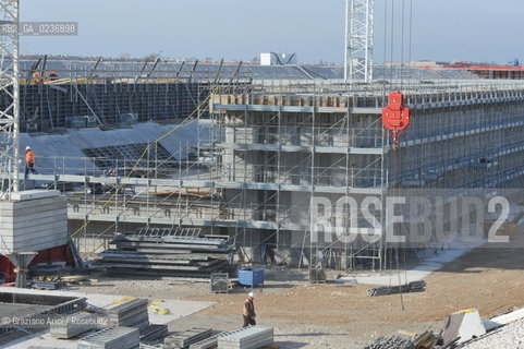 VENEZIA 3/2/11 - LAVORI IN CORSO ALLA BOCCA DI PORTO DI LIDO LATO TREPORTI ©Graziano Arici/Rosebud2 CONSORZIO VENEZIA NUOVA