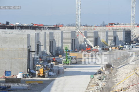 VENEZIA 3/2/11 - LAVORI IN CORSO ALLA BOCCA DI PORTO DI LIDO LATO TREPORTI ©Graziano Arici/Rosebud2 CONSORZIO VENEZIA NUOVA