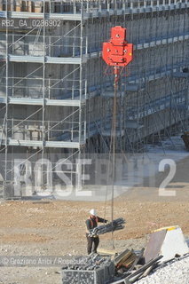 VENEZIA 3/2/11 - LAVORI IN CORSO ALLA BOCCA DI PORTO DI LIDO LATO TREPORTI ©Graziano Arici/Rosebud2 CONSORZIO VENEZIA NUOVA