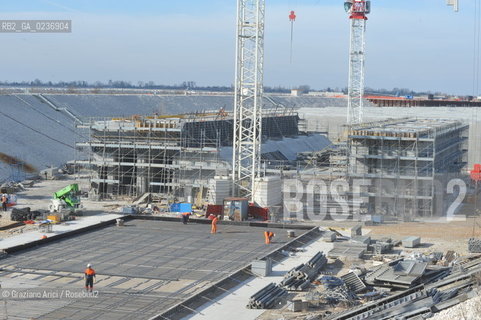 VENEZIA 3/2/11 - LAVORI IN CORSO ALLA BOCCA DI PORTO DI LIDO LATO TREPORTI ©Graziano Arici/Rosebud2 CONSORZIO VENEZIA NUOVA