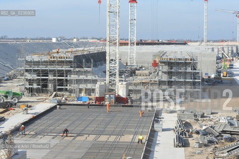 VENEZIA 3/2/11 - LAVORI IN CORSO ALLA BOCCA DI PORTO DI LIDO LATO TREPORTI ©Graziano Arici/Rosebud2 CONSORZIO VENEZIA NUOVA