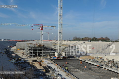 VENEZIA 3/2/11 - LAVORI IN CORSO ALLA BOCCA DI PORTO DI LIDO LATO TREPORTI ©Graziano Arici/Rosebud2 CONSORZIO VENEZIA NUOVA