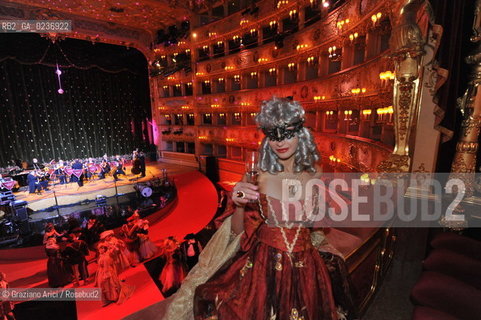 Venice 5/02/2011 - The Great Ball Party at The Gran Teatro La Fenice Theater  Gran Ballo della Cavalchina during the Carnival carnevale ©Graziano Arici/Rosebud2
