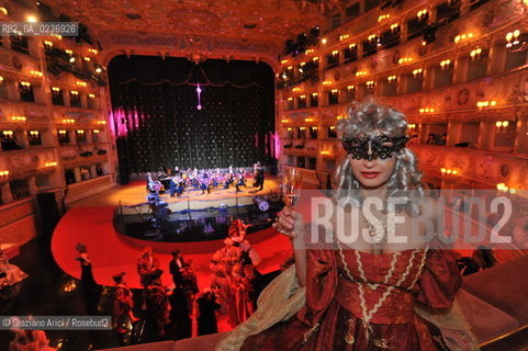 Venice 5/02/2011 - The Great Ball Party at The Gran Teatro La Fenice Theater  Gran Ballo della Cavalchina during the Carnival carnevale ©Graziano Arici/Rosebud2