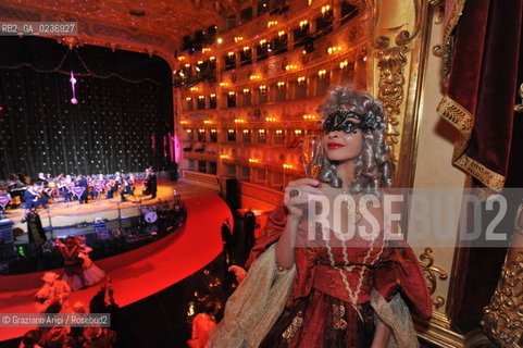 Venice 5/02/2011 - The Great Ball Party at The Gran Teatro La Fenice Theater  Gran Ballo della Cavalchina during the Carnival carnevale ©Graziano Arici/Rosebud2