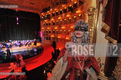 Venice 5/02/2011 - The Great Ball Party at The Gran Teatro La Fenice Theater  Gran Ballo della Cavalchina during the Carnival carnevale ©Graziano Arici/Rosebud2