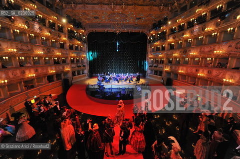 Venice 5/02/2011 - The Great Ball Party at The Gran Teatro La Fenice Theater  Gran Ballo della Cavalchina during the Carnival carnevale ©Graziano Arici/Rosebud2