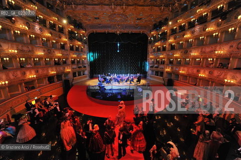 Venice 5/02/2011 - The Great Ball Party at The Gran Teatro La Fenice Theater  Gran Ballo della Cavalchina during the Carnival carnevale ©Graziano Arici/Rosebud2
