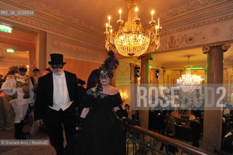 Venice 5/02/2011 - The Great Ball Party at The Gran Teatro La Fenice Theater  Gran Ballo della Cavalchina during the Carnival carnevale ©Graziano Arici/Rosebud2