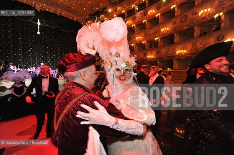 Venice 5/02/2011 - The Great Ball Party at The Gran Teatro La Fenice Theater  Gran Ballo della Cavalchina during the Carnival carnevale ©Graziano Arici/Rosebud2