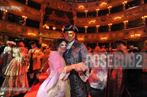 Venice 5/02/2011 - The Great Ball Party at The Gran Teatro La Fenice Theater  Gran Ballo della Cavalchina during the Carnival carnevale ©Graziano Arici/Rosebud2