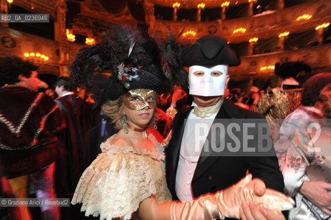 Venice 5/02/2011 - The Great Ball Party at The Gran Teatro La Fenice Theater  Gran Ballo della Cavalchina during the Carnival carnevale ©Graziano Arici/Rosebud2