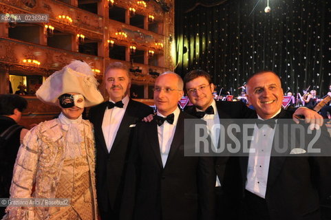 Venice 5/02/2011 - The Great Ball Party at The Gran Teatro La Fenice Theater  Gran Ballo della Cavalchina during the Carnival: the President of Venice Football Club Yuri Korablin carnevale ©Graziano Arici/Rosebud2