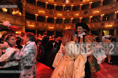 Venice 5/02/2011 - The Great Ball Party at The Gran Teatro La Fenice Theater  Gran Ballo della Cavalchina during the Carnival carnevale ©Graziano Arici/Rosebud2