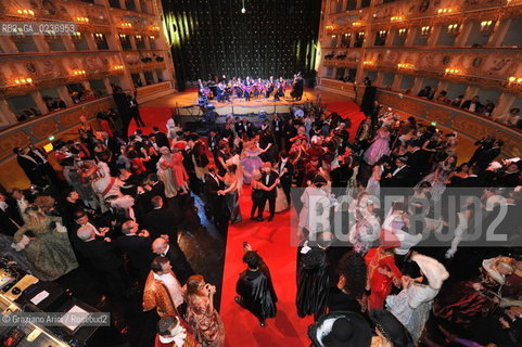 Venice 5/02/2011 - The Great Ball Party at The Gran Teatro La Fenice Theater  Gran Ballo della Cavalchina during the Carnival carnevale ©Graziano Arici/Rosebud2
