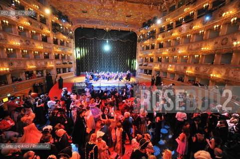 Venice 5/02/2011 - The Great Ball Party at The Gran Teatro La Fenice Theater  Gran Ballo della Cavalchina during the Carnival carnevale ©Graziano Arici/Rosebud2