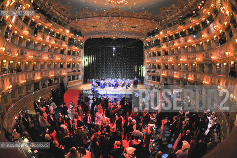 Venice 5/02/2011 - The Great Ball Party at The Gran Teatro La Fenice Theater  Gran Ballo della Cavalchina during the Carnival carnevale ©Graziano Arici/Rosebud2