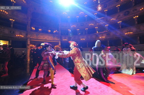 Venice 5/02/2011 - The Great Ball Party at The Gran Teatro La Fenice Theater  Gran Ballo della Cavalchina during the Carnival carnevale ©Graziano Arici/Rosebud2