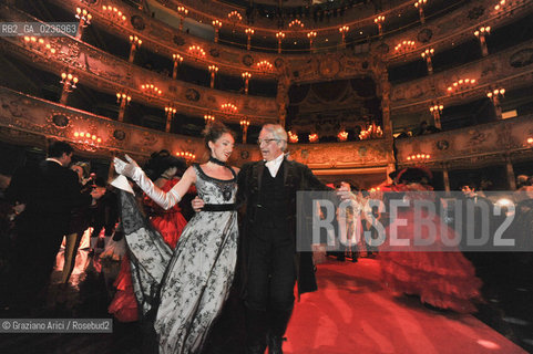 Venice 5/02/2011 - The Great Ball Party at The Gran Teatro La Fenice Theater  Gran Ballo della Cavalchina during the Carnival carnevale ©Graziano Arici/Rosebud2