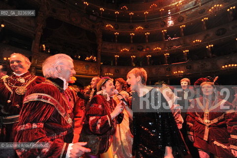 Venice 5/02/2011 - The Great Ball Party at The Gran Teatro La Fenice Theater  Gran Ballo della Cavalchina during the Carnival carnevale ©Graziano Arici/Rosebud2