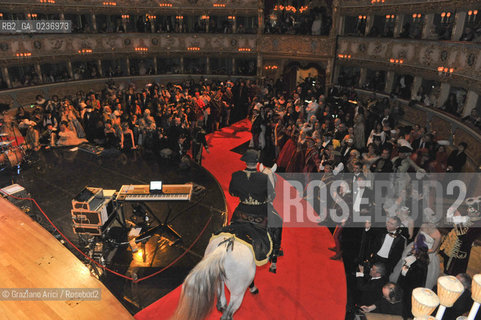 Venice 5/02/2011 - The Great Ball Party at The Gran Teatro La Fenice Theater  Gran Ballo della Cavalchina during the Carnival carnevale ©Graziano Arici/Rosebud2