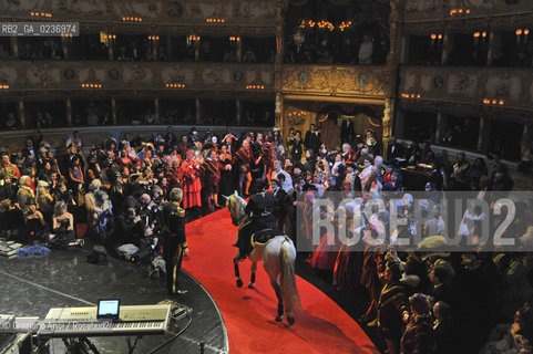 Venice 5/02/2011 - The Great Ball Party at The Gran Teatro La Fenice Theater  Gran Ballo della Cavalchina during the Carnival carnevale ©Graziano Arici/Rosebud2