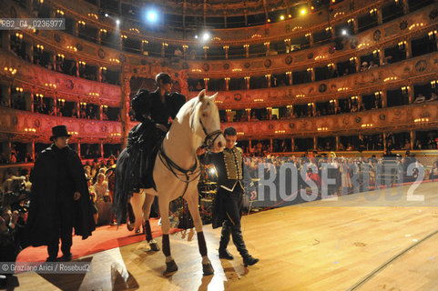 Venice 5/02/2011 - The Great Ball Party at The Gran Teatro La Fenice Theater  Gran Ballo della Cavalchina during the Carnival carnevale ©Graziano Arici/Rosebud2
