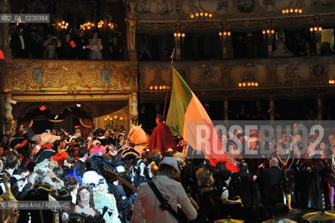 Venice 5/02/2011 - The Great Ball Party at The Gran Teatro La Fenice Theater  Gran Ballo della Cavalchina during the Carnival carnevale ©Graziano Arici/Rosebud2