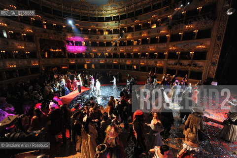 Venice 5/02/2011 - The Great Ball Party at The Gran Teatro La Fenice Theater  Gran Ballo della Cavalchina during the Carnival carnevale ©Graziano Arici/Rosebud2