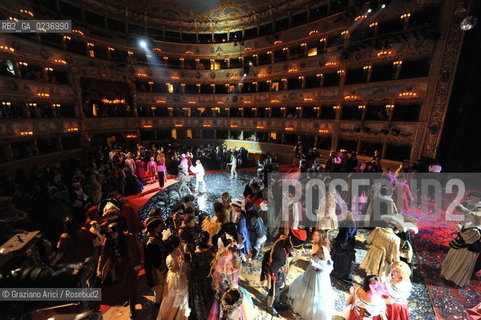 Venice 5/02/2011 - The Great Ball Party at The Gran Teatro La Fenice Theater  Gran Ballo della Cavalchina during the Carnival carnevale ©Graziano Arici/Rosebud2