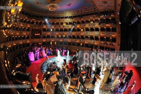 Venice 5/02/2011 - The Great Ball Party at The Gran Teatro La Fenice Theater  Gran Ballo della Cavalchina during the Carnival carnevale ©Graziano Arici/Rosebud2