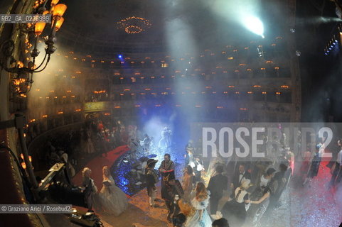 Venice 5/02/2011 - The Great Ball Party at The Gran Teatro La Fenice Theater  Gran Ballo della Cavalchina during the Carnival carnevale ©Graziano Arici/Rosebud2